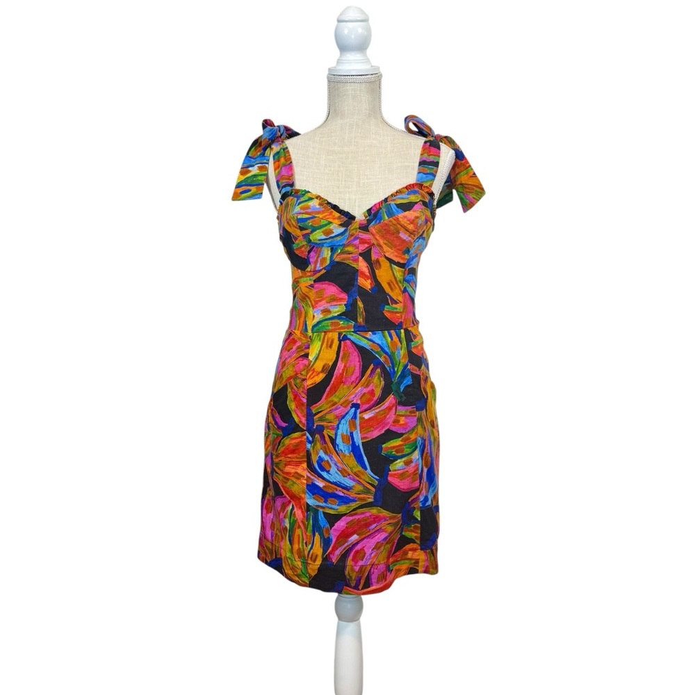 FARM Rio Multicolor Tropical Print Mini Dress